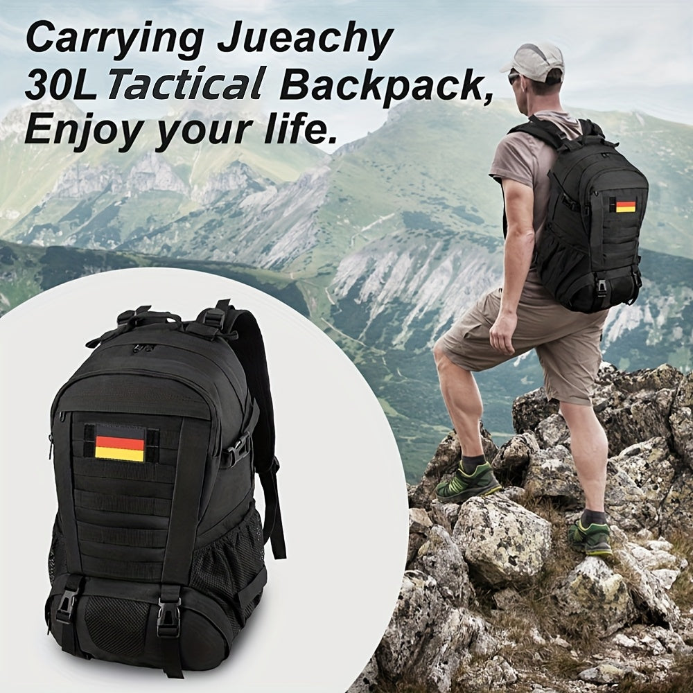 Taktischer Rucksack 30L mit Verstellbaren Gurten & Mehreren Fächern