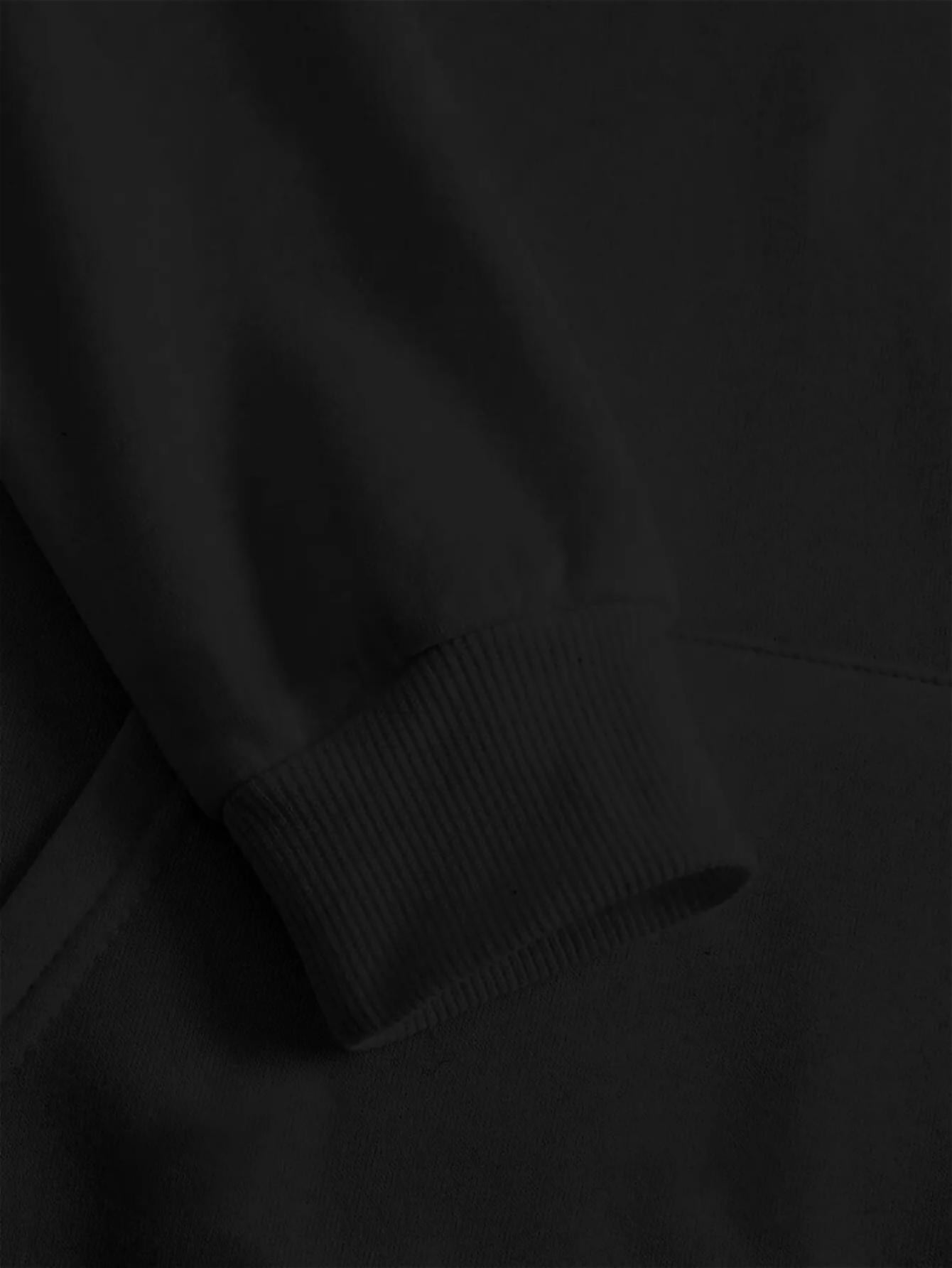 Herren-Los Angeles Grafik-Hoodie - Schwarzer Kapuzenpullover mit kräftiger weißen Schrift