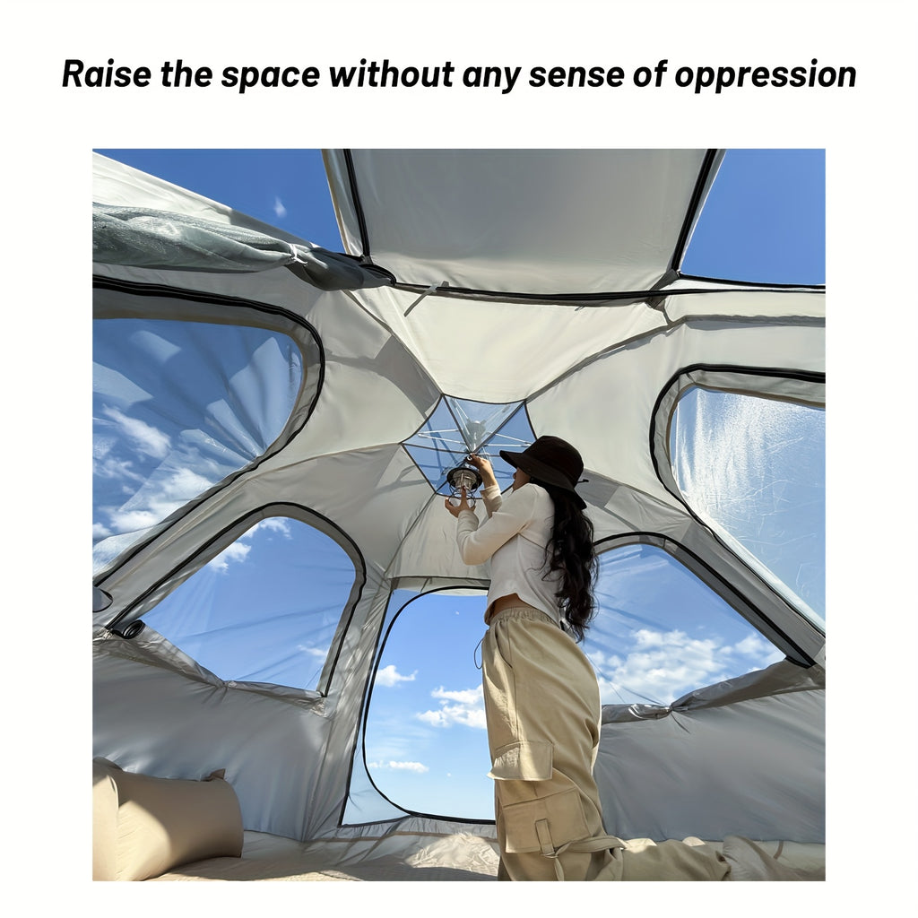 4-6-Personen Pop-Up-Camping-Zelt - Leichtgewichtiges, portables Outdoor-Zelt