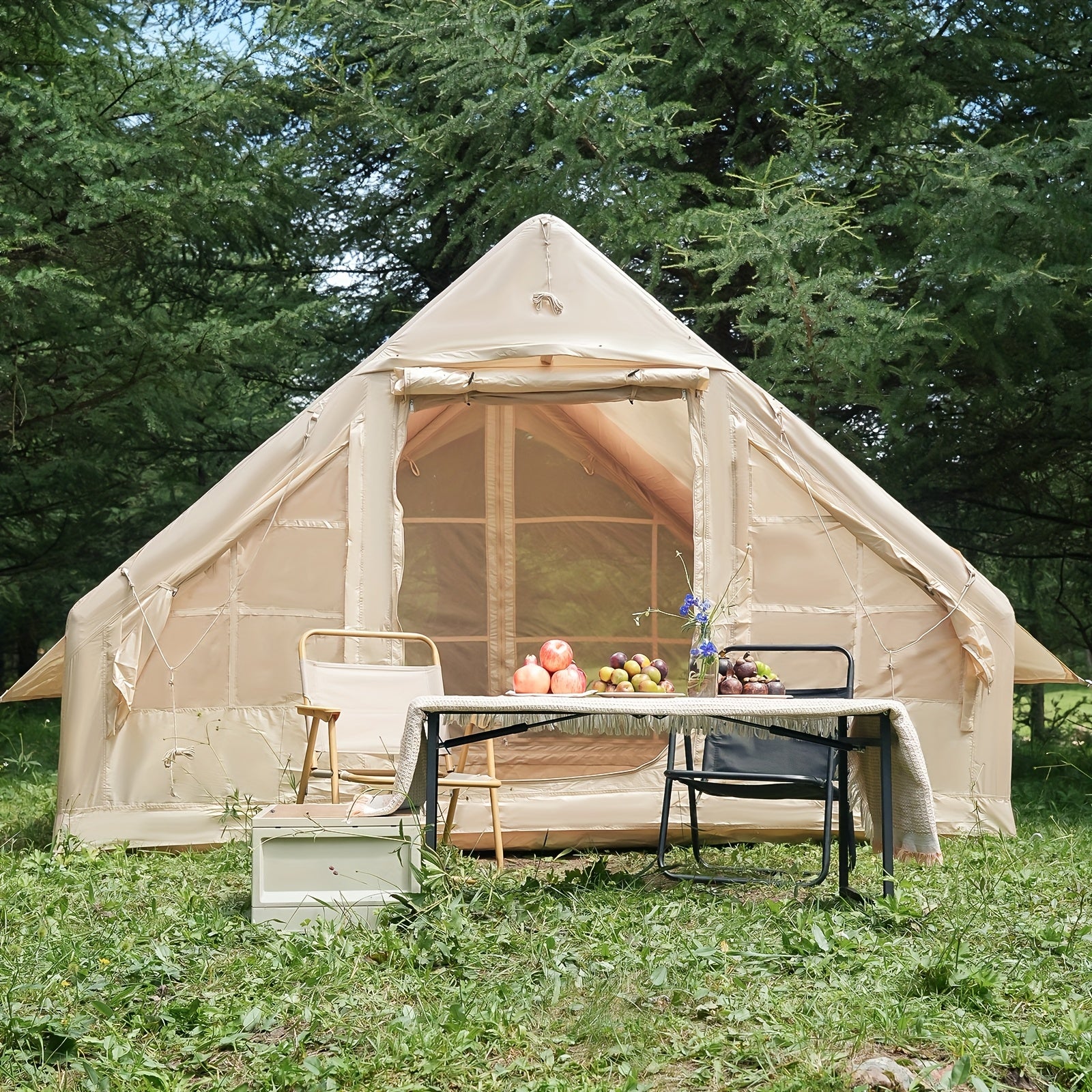 6-Personen XXL Campingzelt aufblasbar