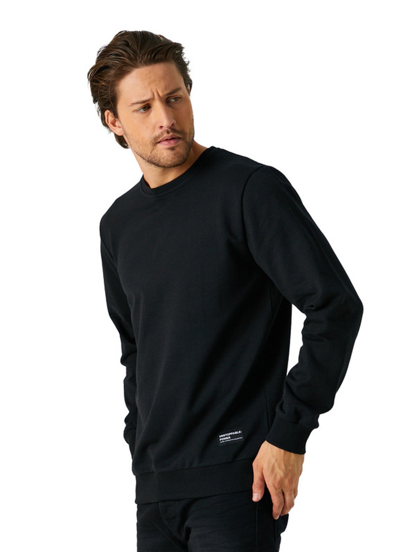 Herren Sweatshirt Klassischer Pullover ohne Kapuze
