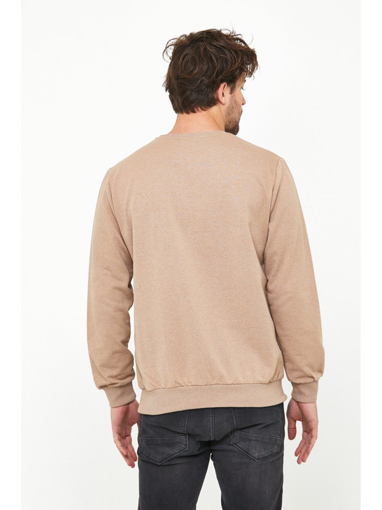 Herren Sweatshirt Klassischer Pullover ohne Kapuze