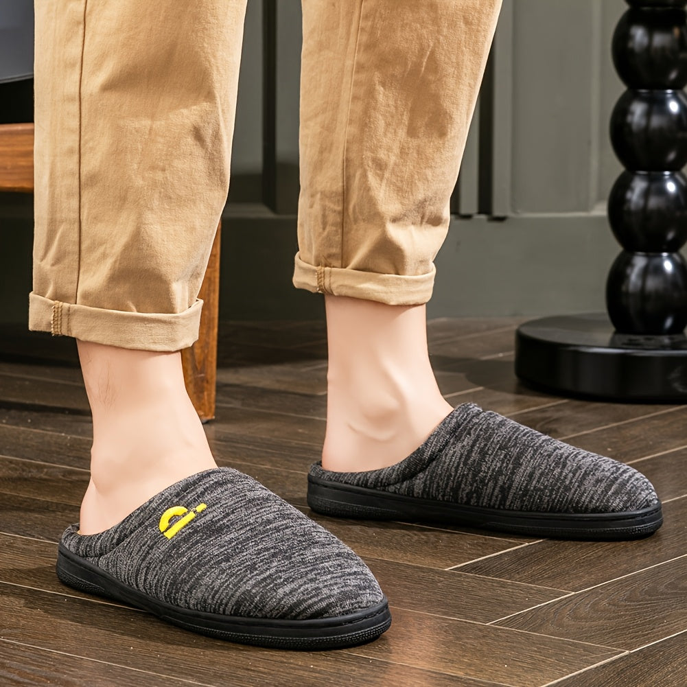 Herren-Winterschlappen mit Memory-Schaum & Plüschfutter