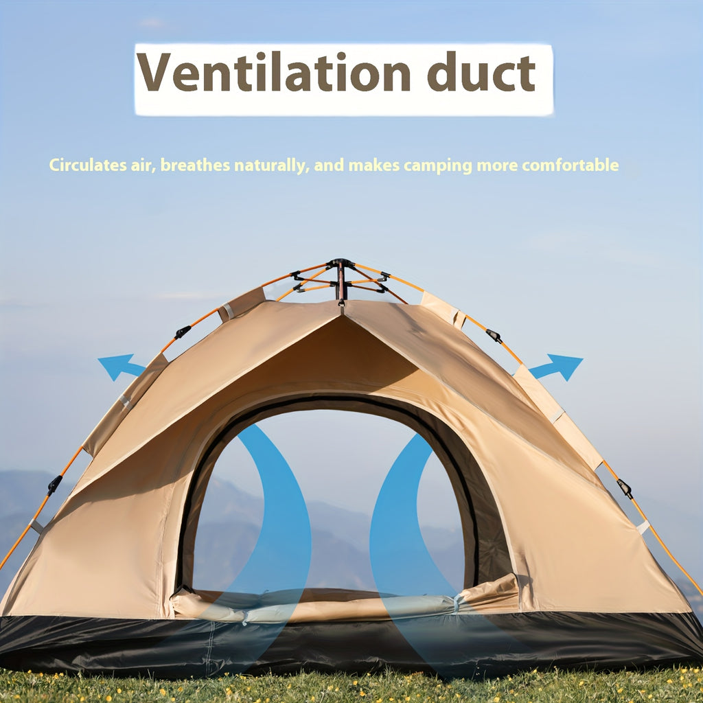 2/4-Personen Outdoor-Campingzelt, Schnell aufbaubarer Zelt, Leicht zu montieren