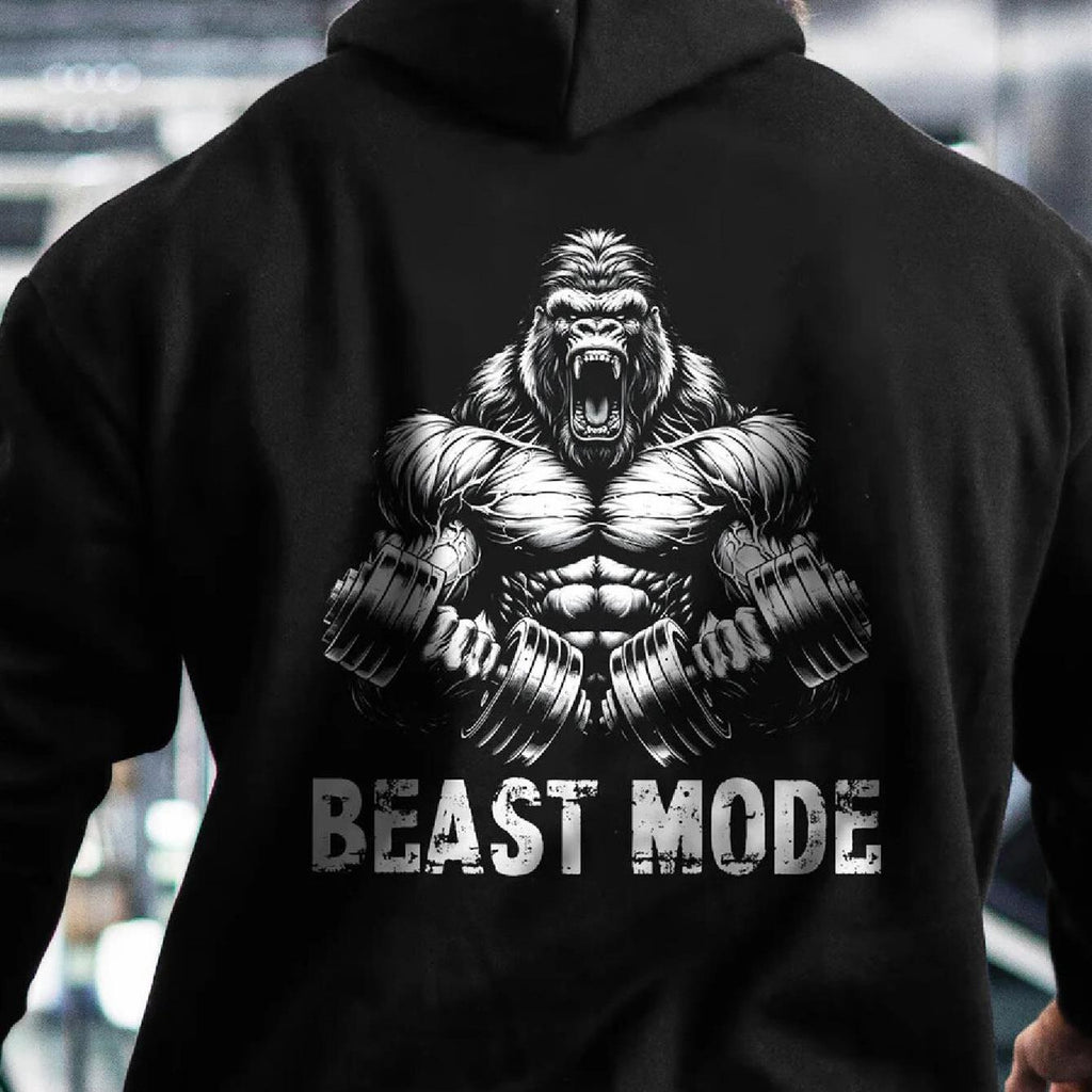 Herren Gorilla Beast Mode Grafik Hoodie
