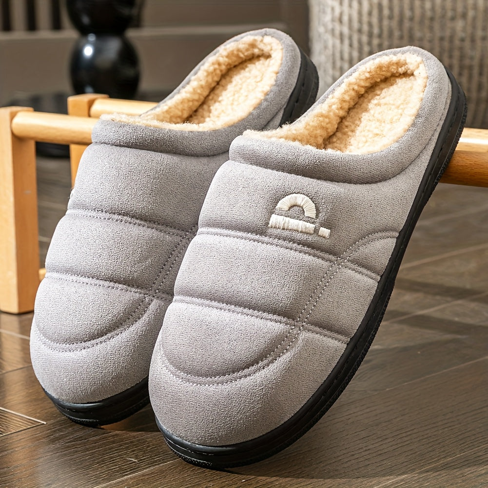 Herren-Hausschuhe aus Memory-Schaum, Bequeme und Warme Winter Schuhe in Großer Größe