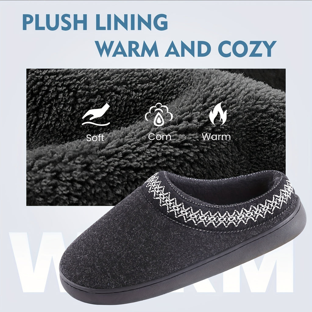 Herren Fuzzy Hausschuhe mit Memory Schaum