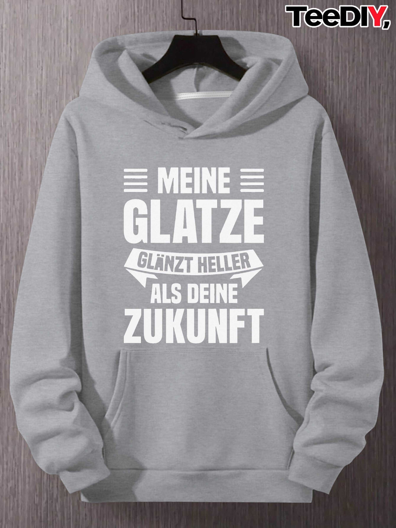 Herren Hoodie | Deutsches "Bald-headed" Meme Print