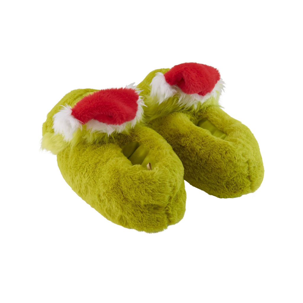 he Grinch 3D Hausschuhe - Plüsch Slipper mit Weihnachtsmütze Pantoffeln